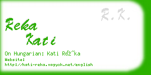 reka kati business card